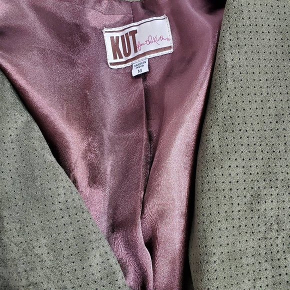 Kut from the Kloth Wrap Faux Suede Olive Vest - Picture 3 of 5